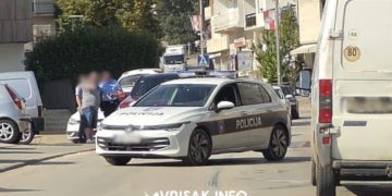 Prometna nezgoda u središtu Gruda