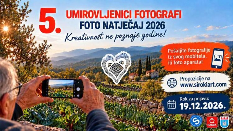 Široki Brijeg traži umirovljenike fotografe: Nagrade do 500 KM za najbolje radove